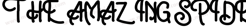 THE AMAZING SPIDER-M字体转换